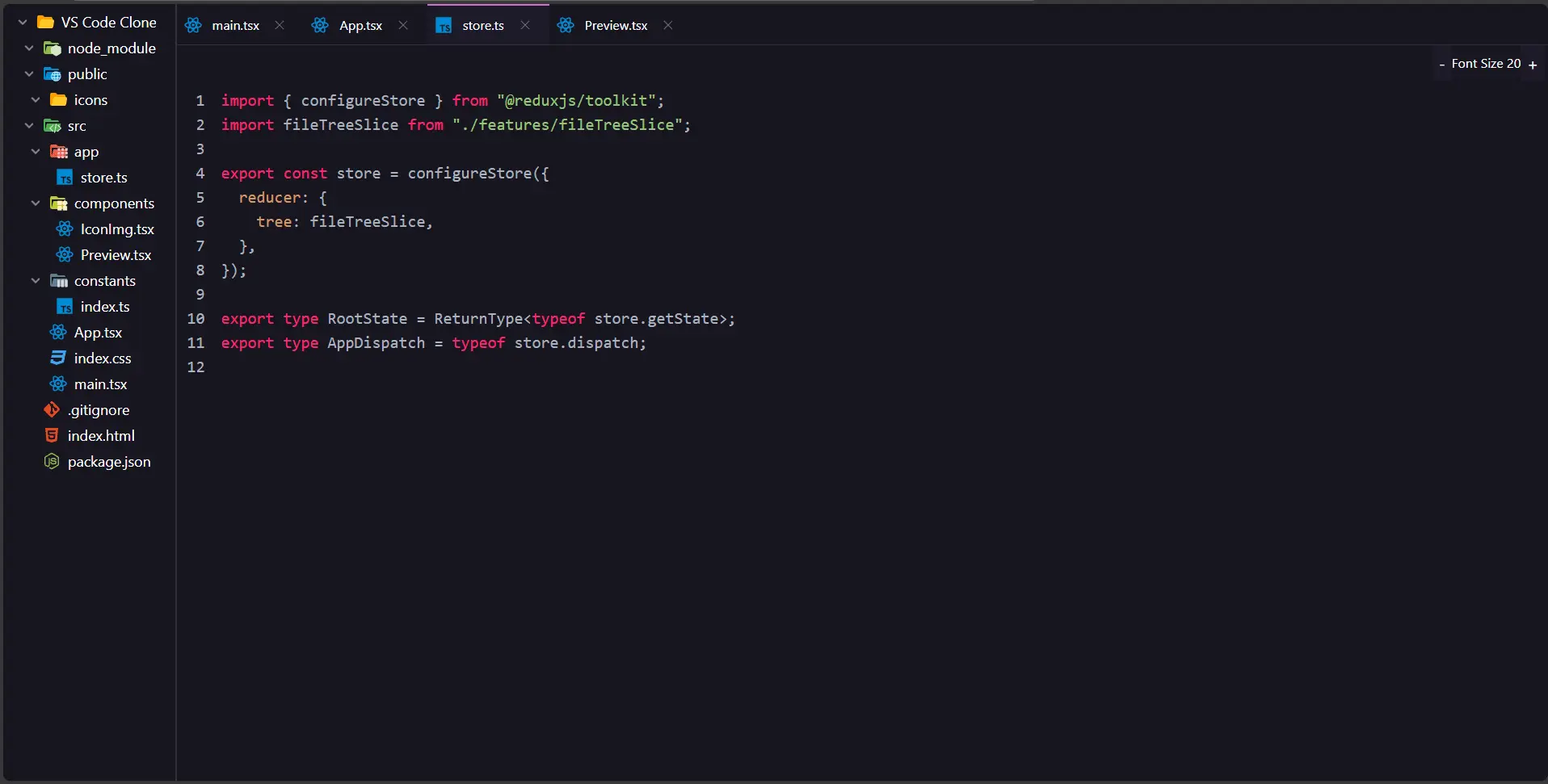 VS Code Interface Recreation