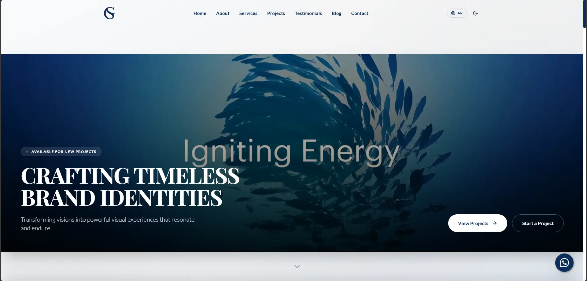 Ghadeer Studio – Portfolio with Advanced Motion