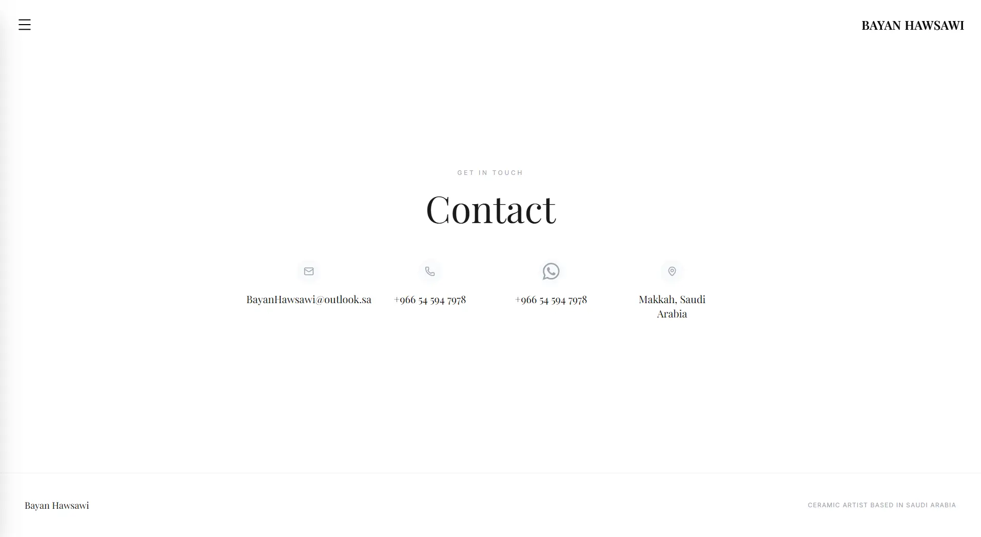 Bayan Hawsawi – Personal & Portfolio Website screenshot 3