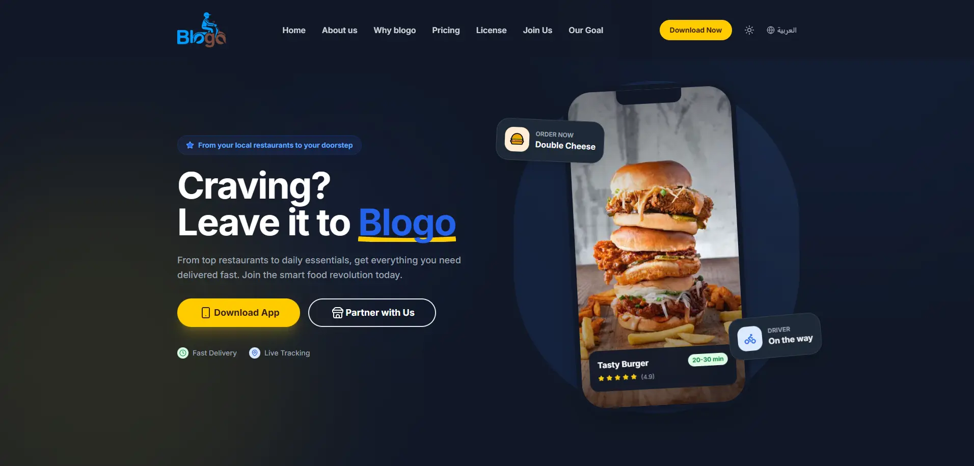 Blogo - Smart Food Ordering & Subscription Platform screenshot 1