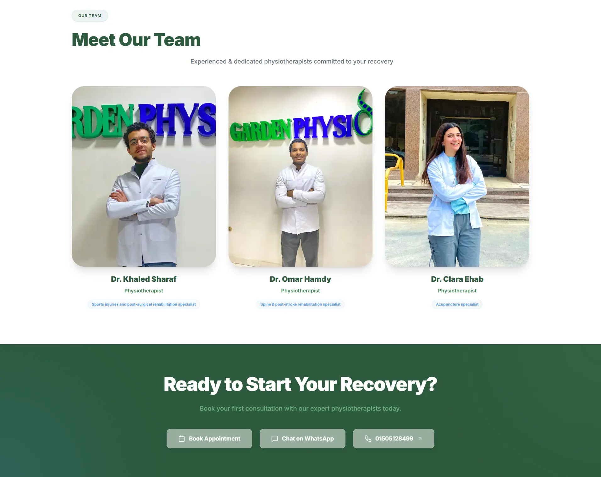 Garden Physio Clinic Multilingual Web Platform screenshot 5