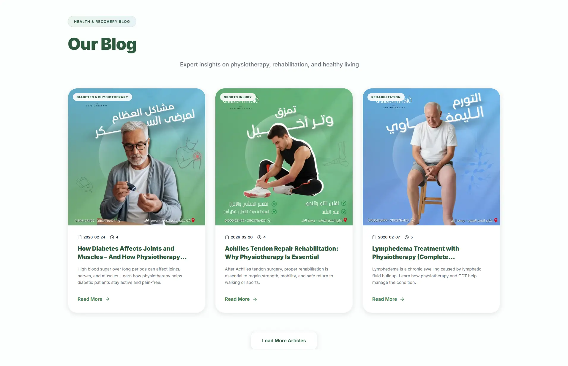 Garden Physio Clinic Multilingual Web Platform screenshot 6