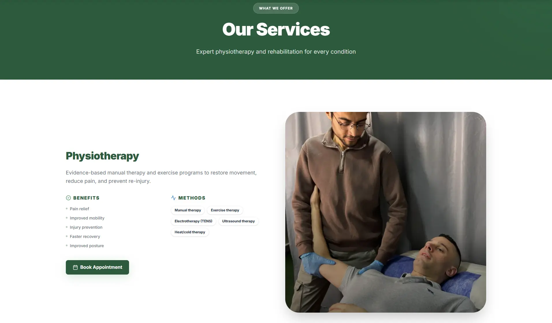 Garden Physio Clinic Multilingual Web Platform screenshot 8