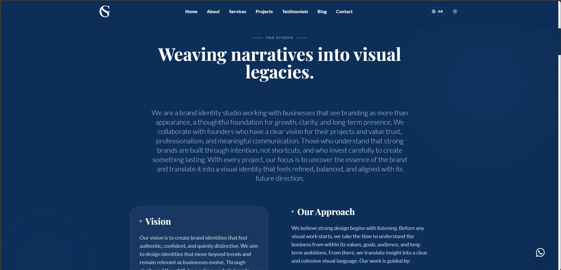 Ghadeer Studio – Portfolio with Advanced Motion screenshot 1