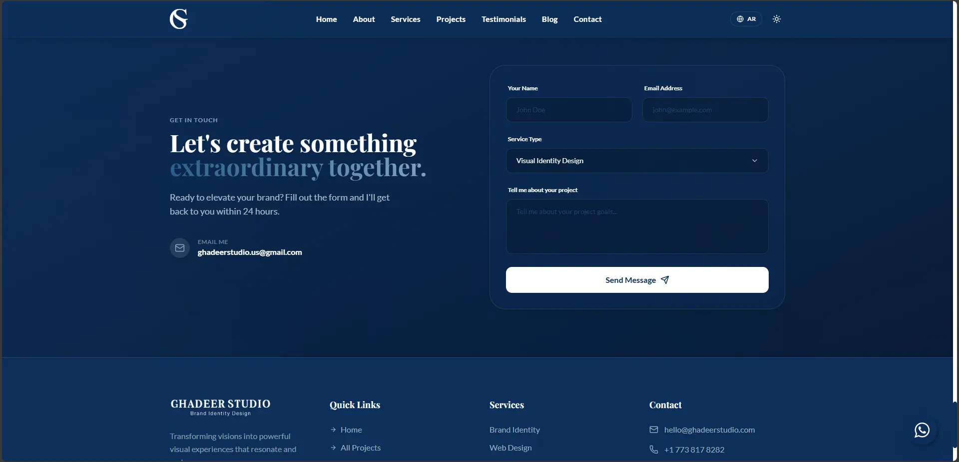Ghadeer Studio – Portfolio with Advanced Motion screenshot 6