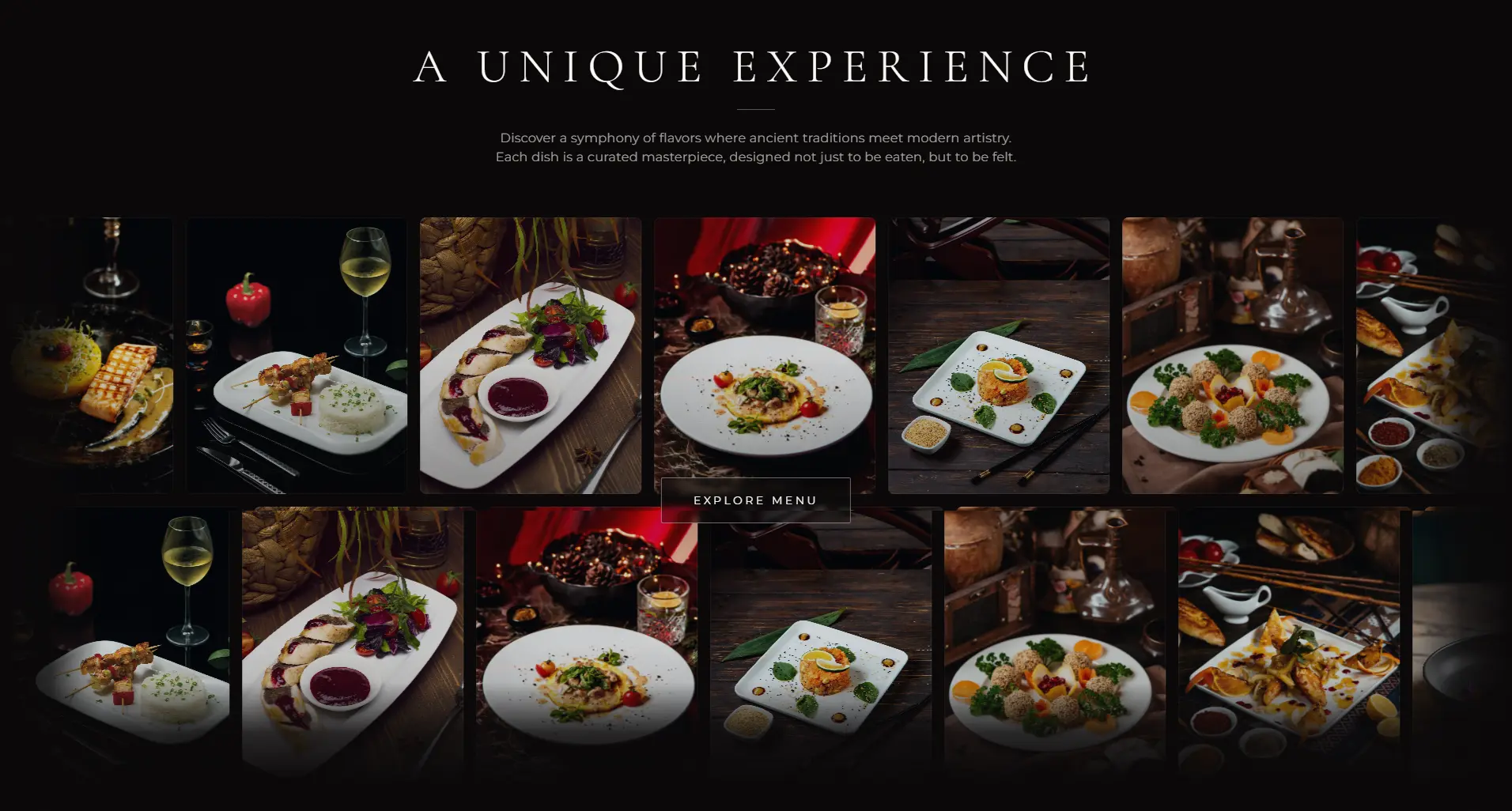 Horai - Restaurant Website screenshot 1