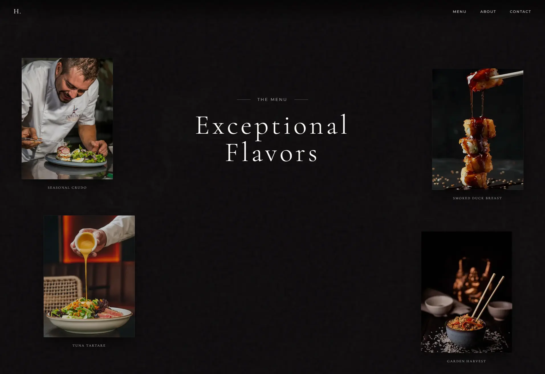Horai - Restaurant Website screenshot 4