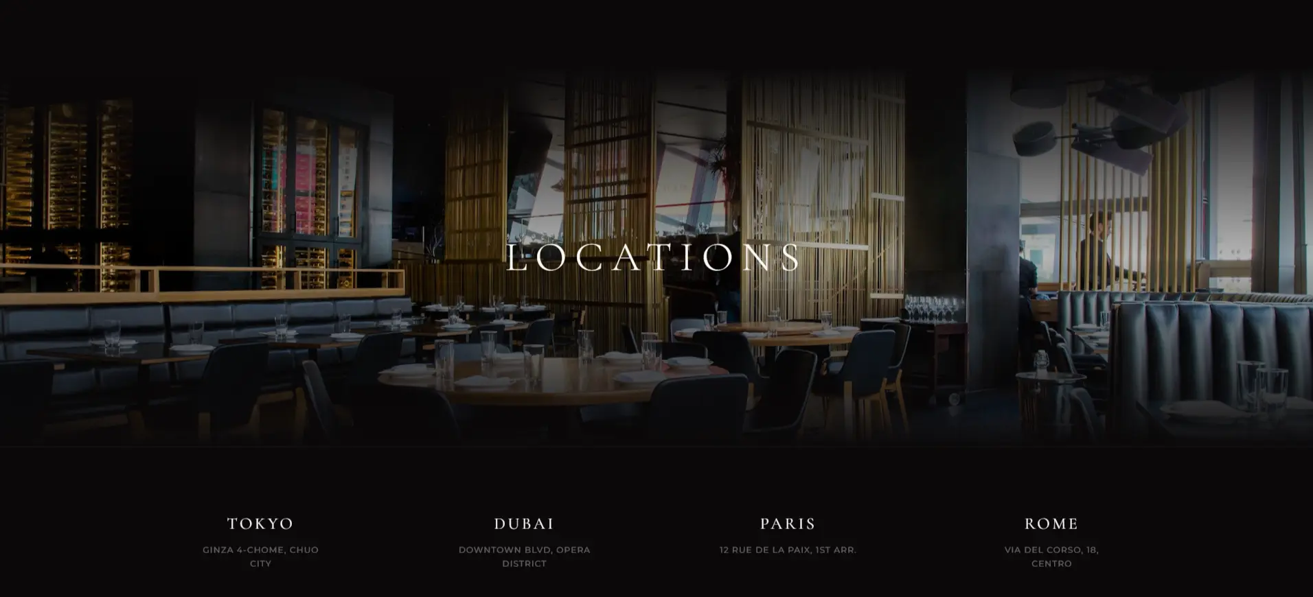 Horai - Restaurant Website screenshot 7