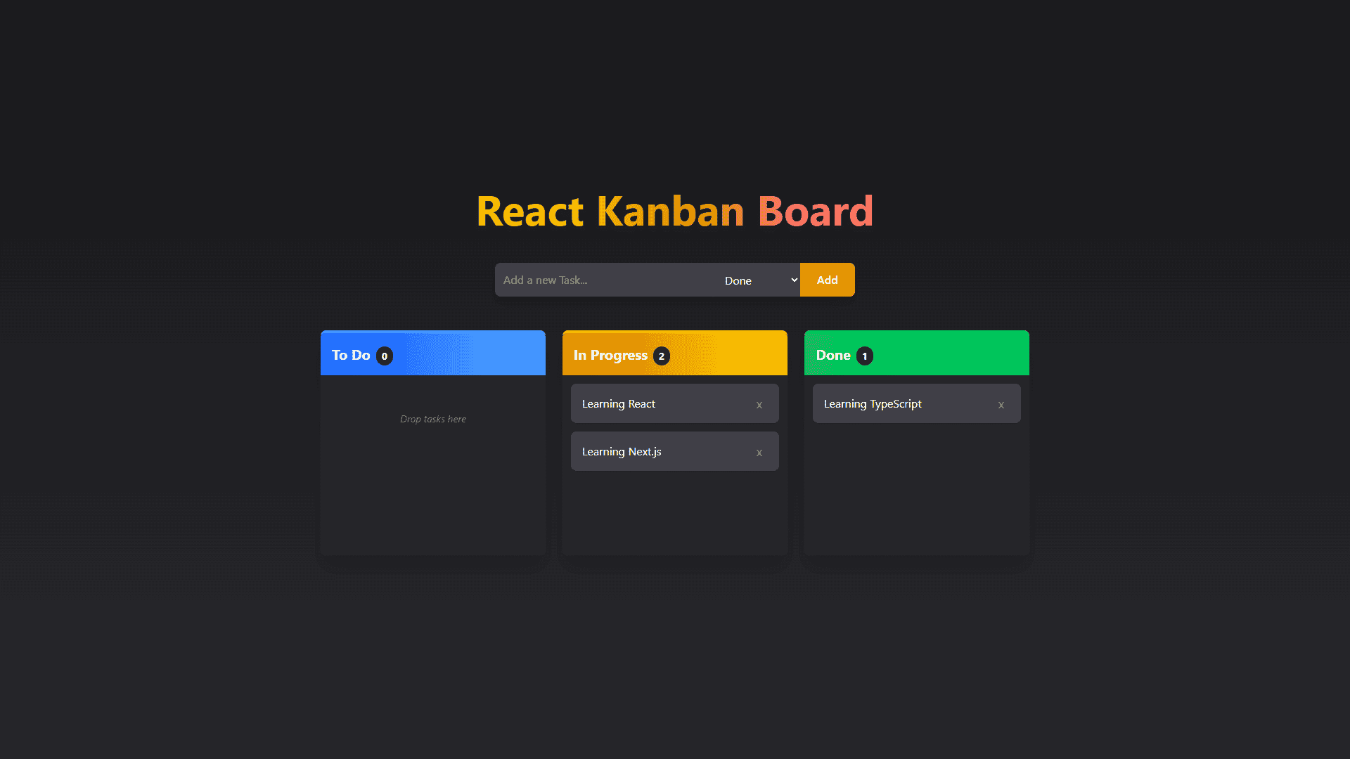 Kanban Task Management Board screenshot 1
