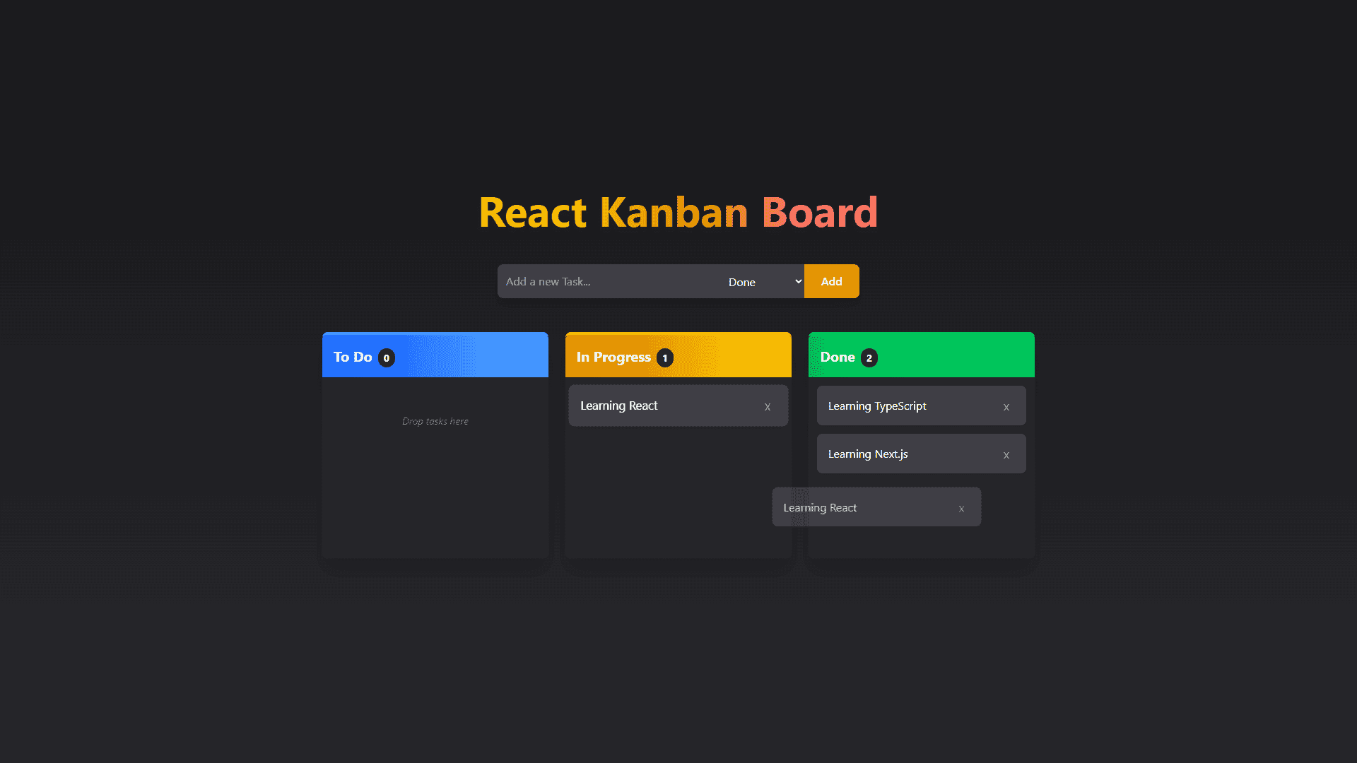 Kanban Task Management Board screenshot 2