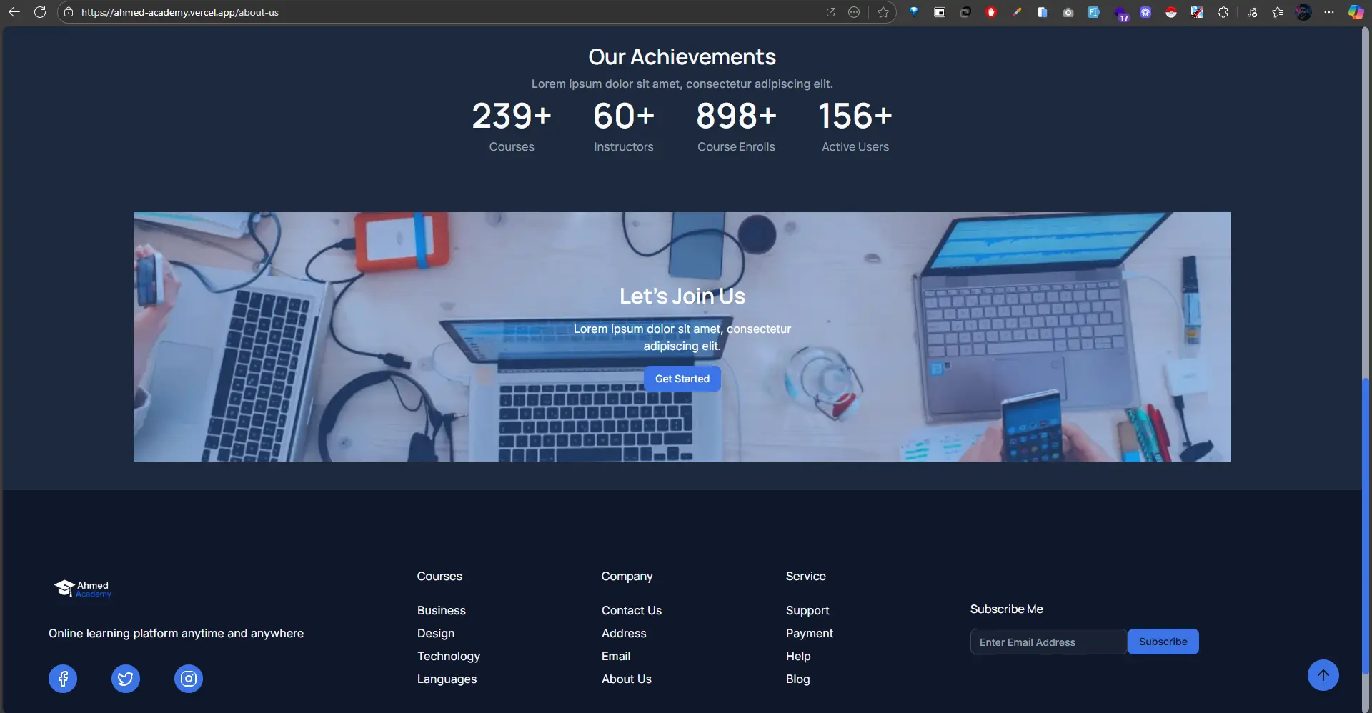 Education Platform + Admin & Instructor Dashboard screenshot 12