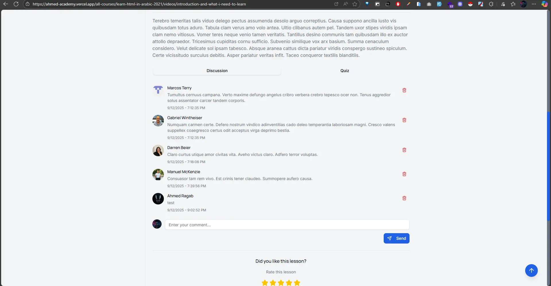 Education Platform + Admin & Instructor Dashboard screenshot 14