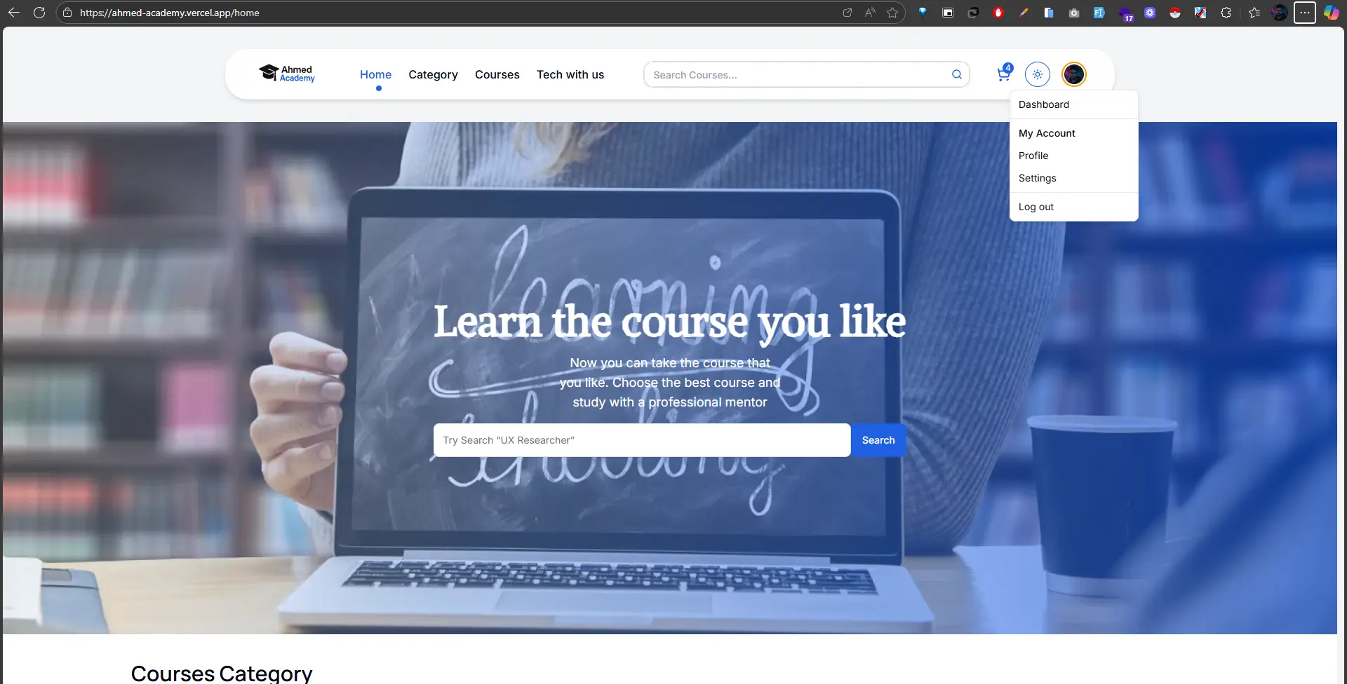 Education Platform + Admin & Instructor Dashboard screenshot 15