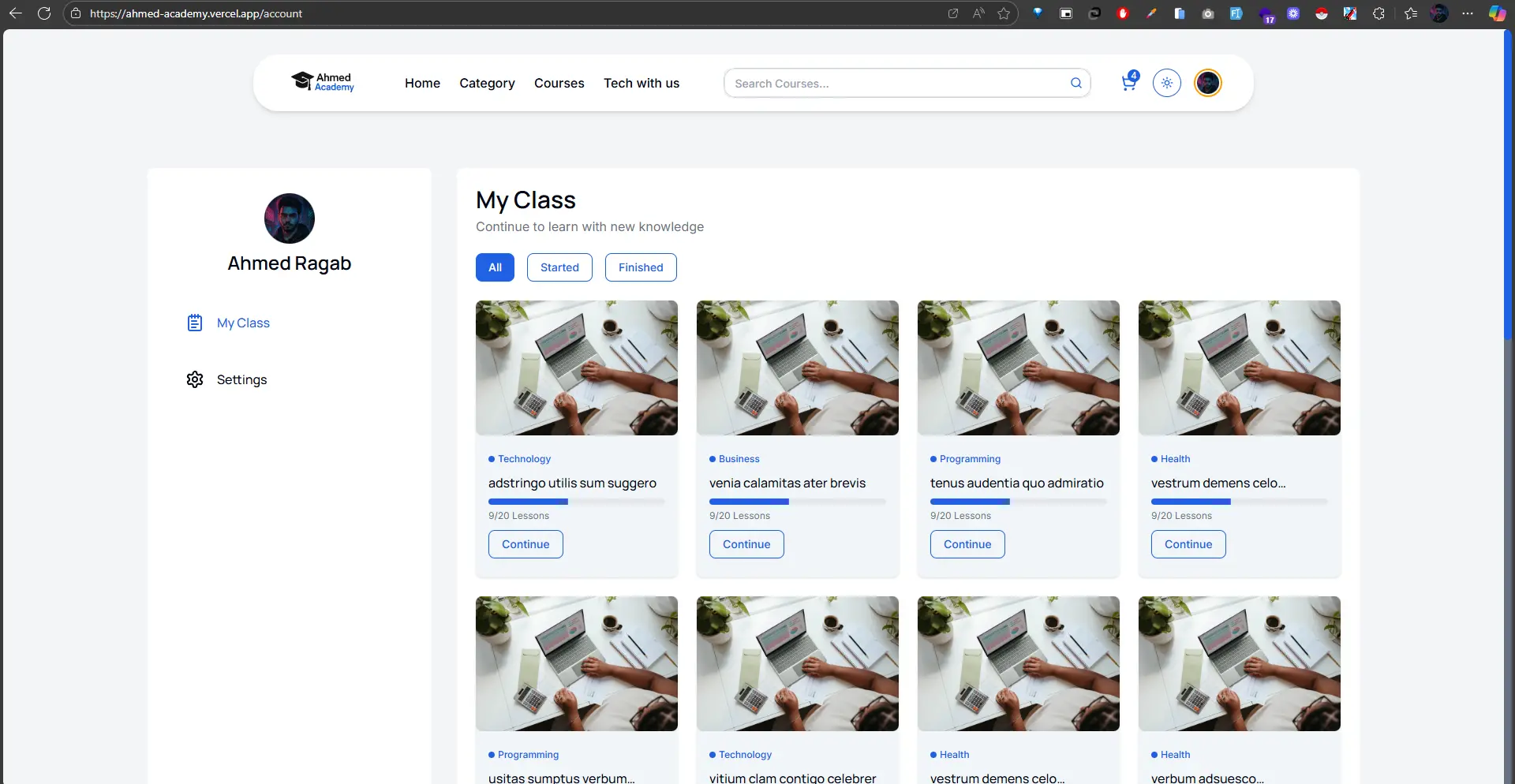 Education Platform + Admin & Instructor Dashboard screenshot 16