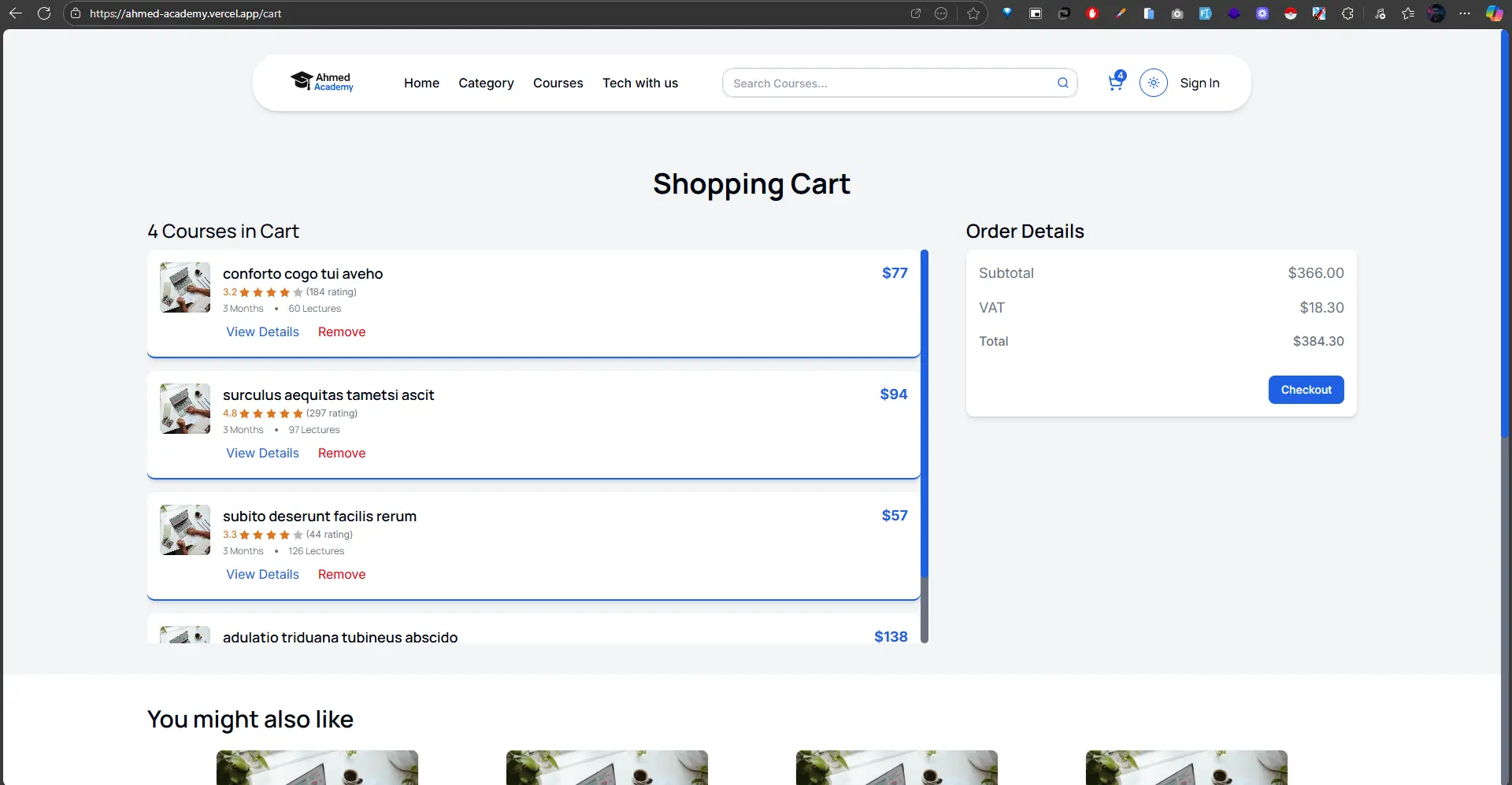 Education Platform + Admin & Instructor Dashboard screenshot 9