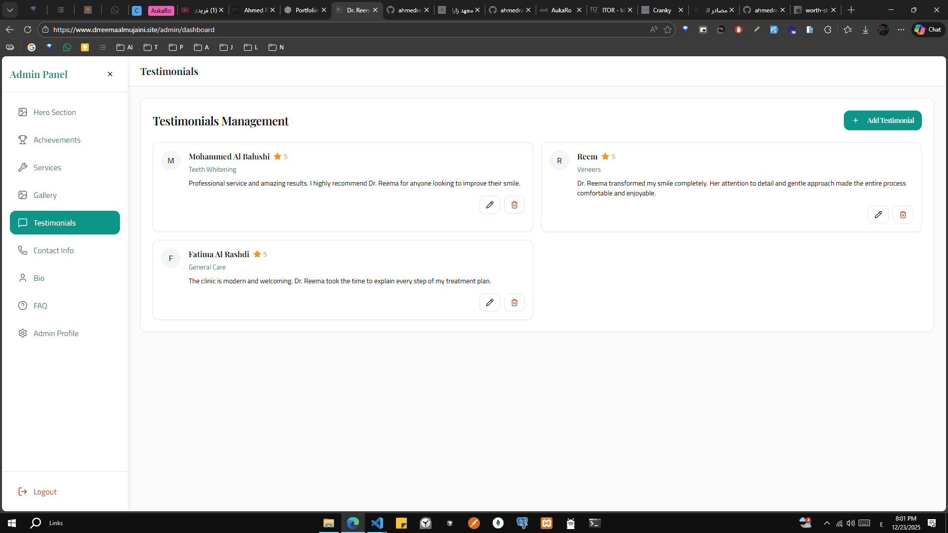 Medical Website with Admin Dashboard screenshot 14