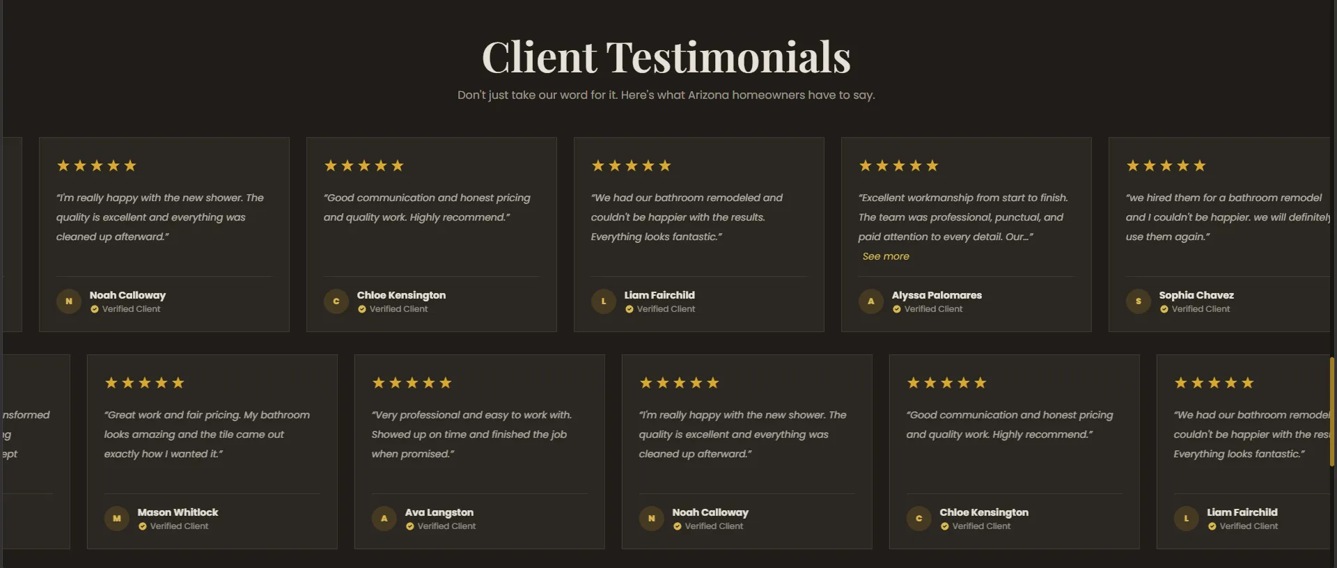 Symmetry Stones – Corporate Website for Remodeling Contractor screenshot 3