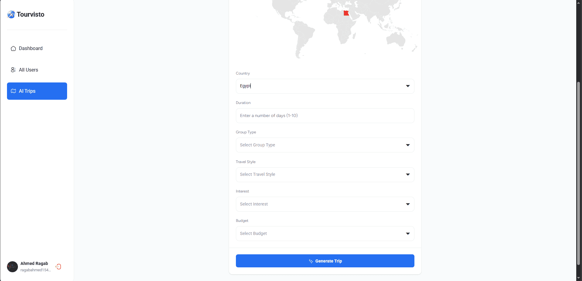 AI-Powered Travel Agency Platform screenshot 1