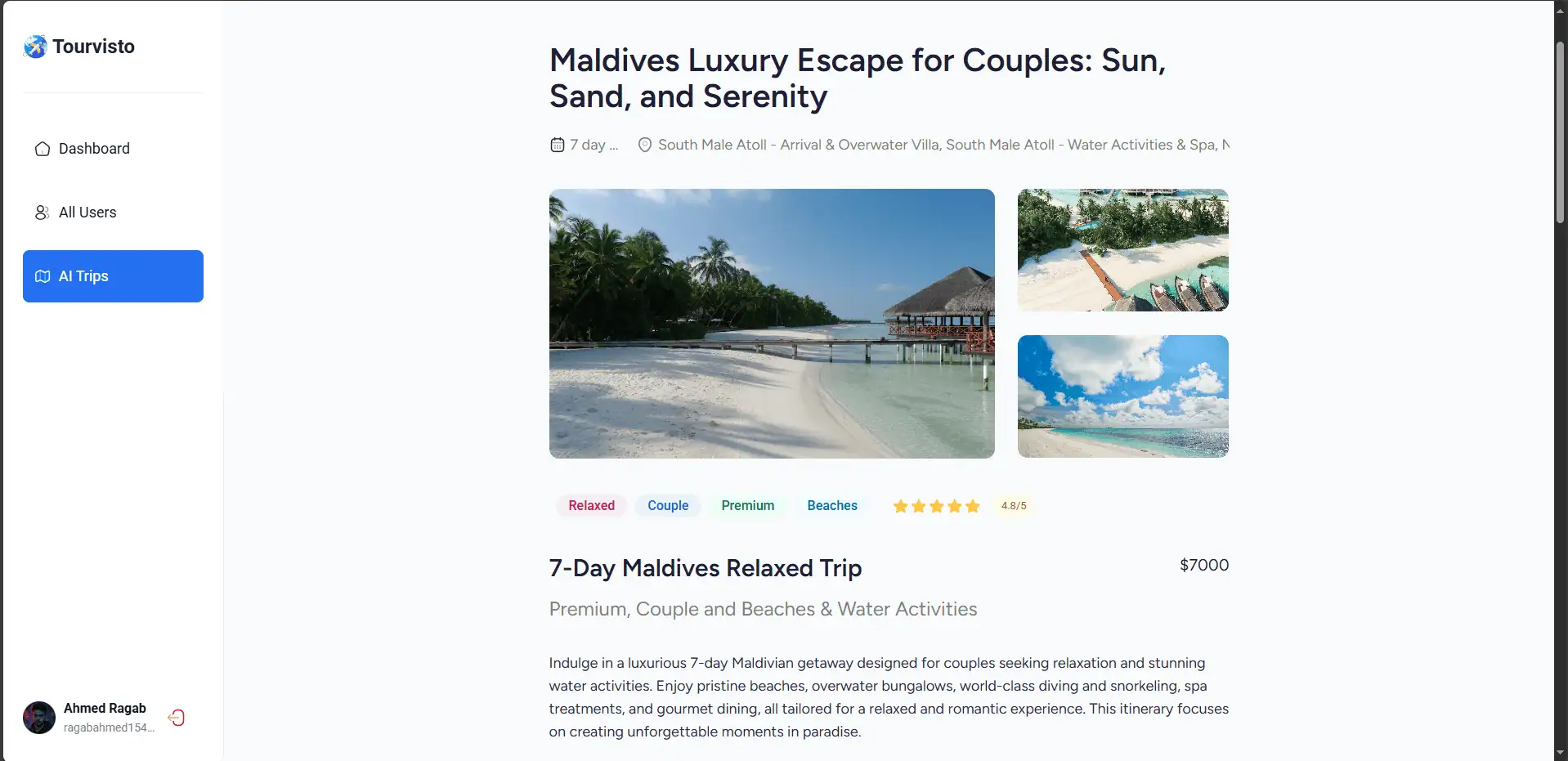 AI-Powered Travel Agency Platform screenshot 4