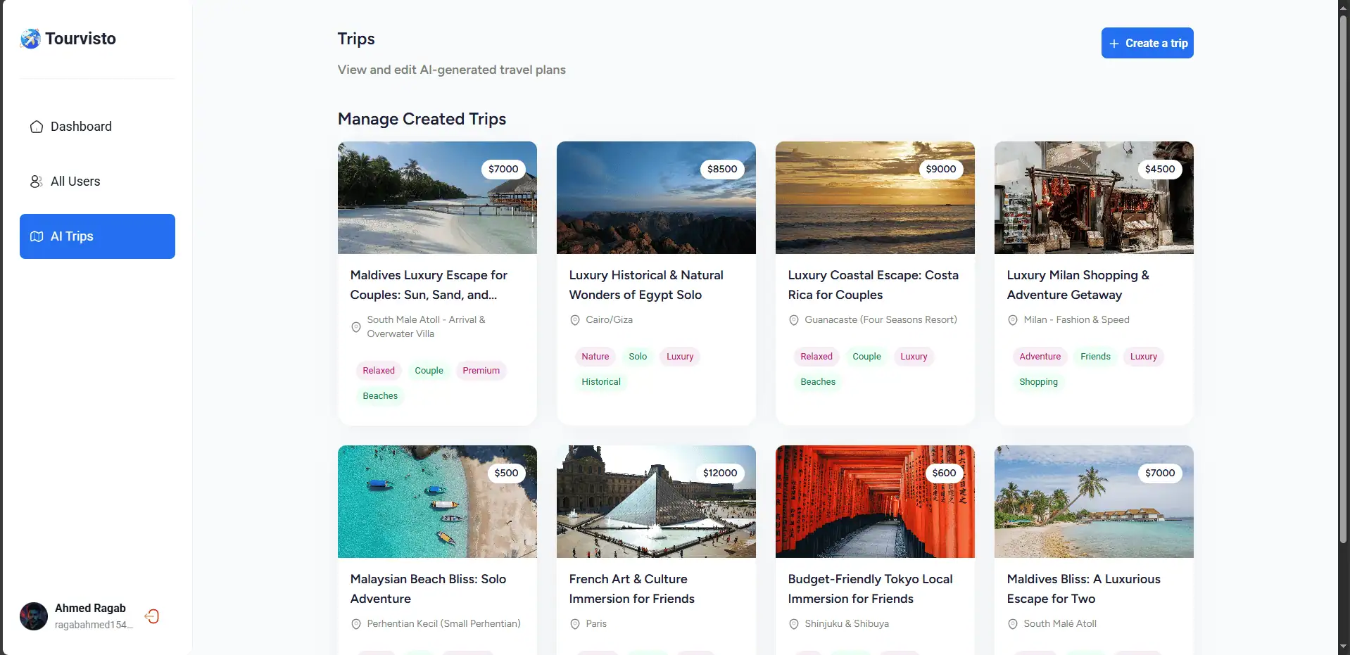 AI-Powered Travel Agency Platform screenshot 6